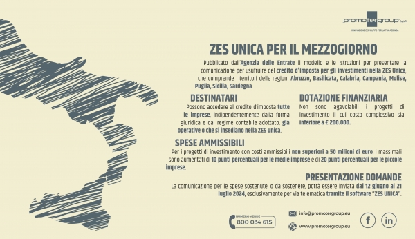 ZES UNICA PER IL MEZZOGIORNO. APPROVATO IL MODELLO DI COMUNICAZIONE