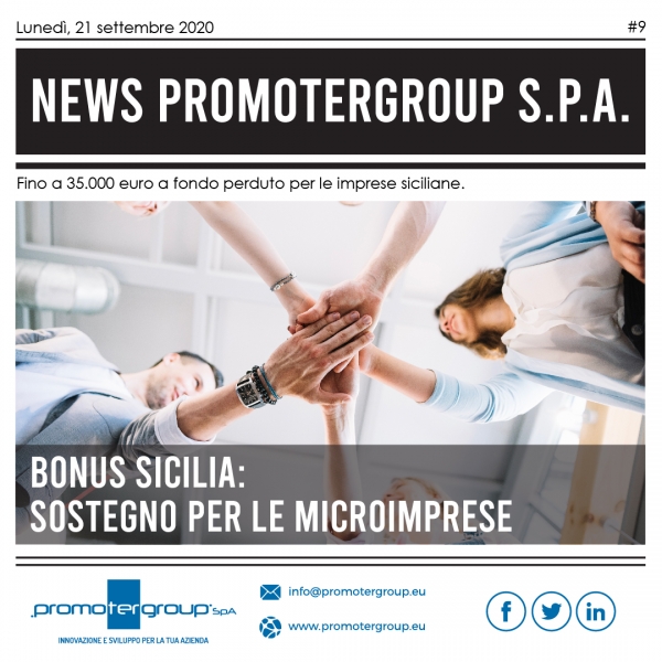 BONUS SICILIA: SOSTEGNO PER LE MICROIMPRESE