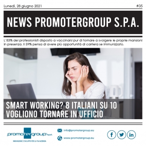 SMART WORKING? 8 ITALIANI SU 10 VOGLIONO TORNARE IN UFFICIO